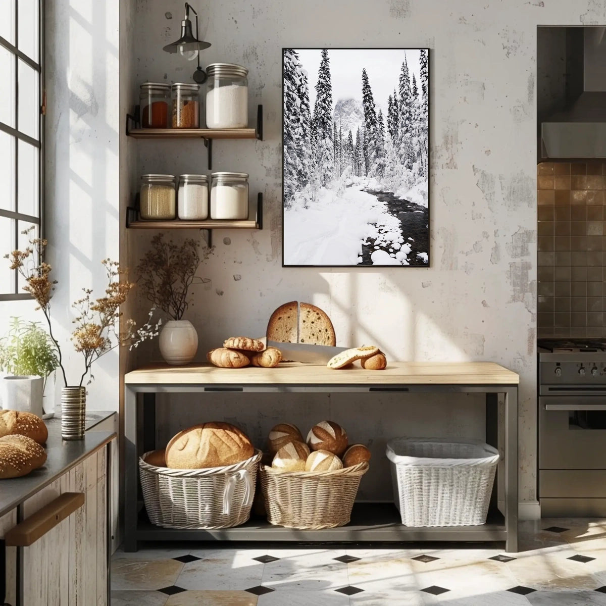 Winter Wonderland Photorealistic National Park Poster