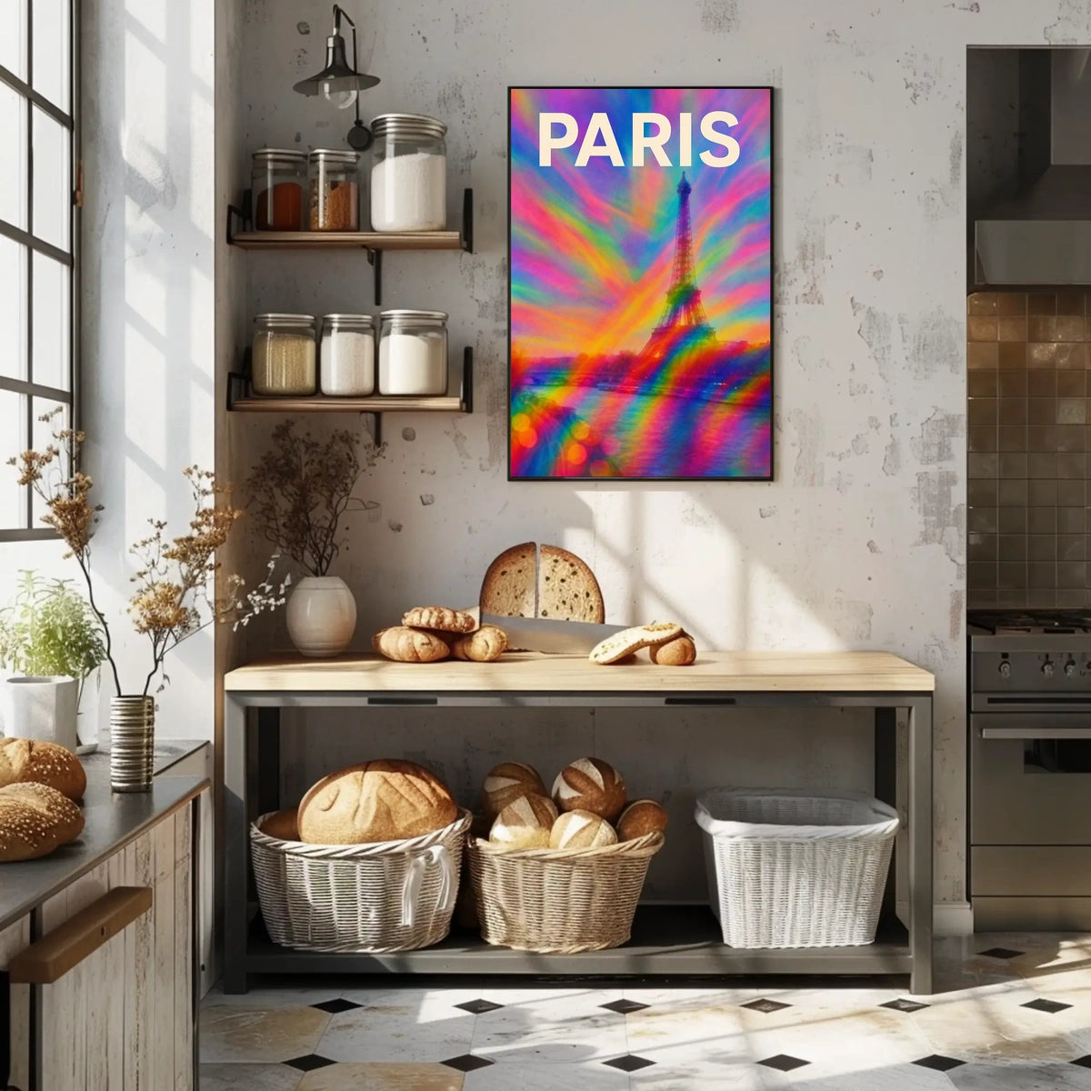 Paris In Vibrant Colors Poster
