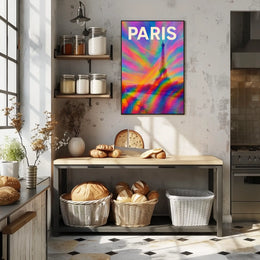 Paris In Vibrant Colors Poster