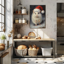 Festive Hamster Delight Poster