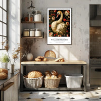 William Morris-Inspired Artistic Poster with Floral Elegance