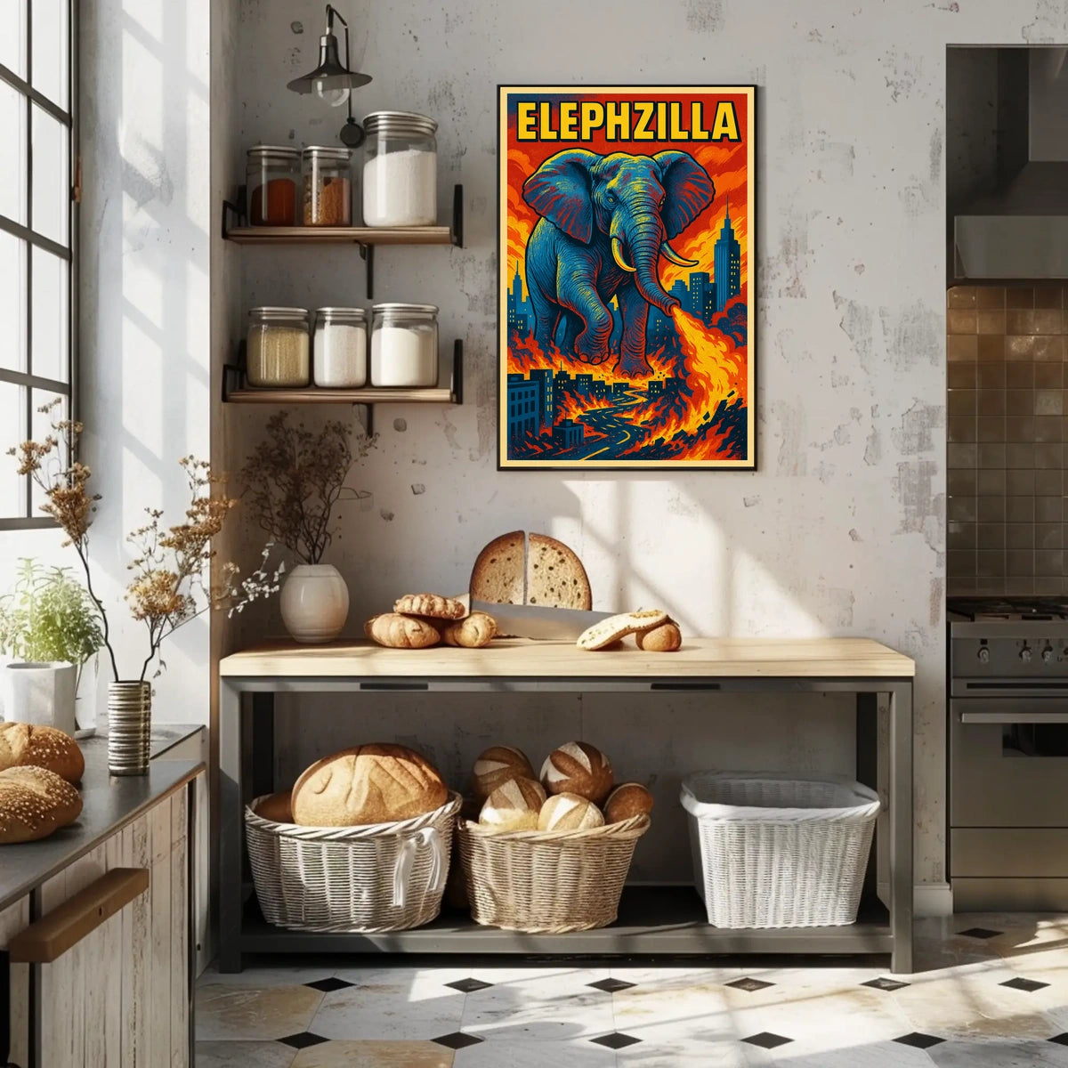 Elephzilla Rampage Poster