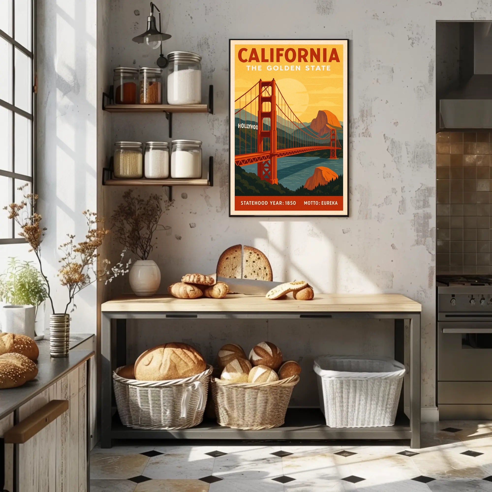 California The Golden State Poster