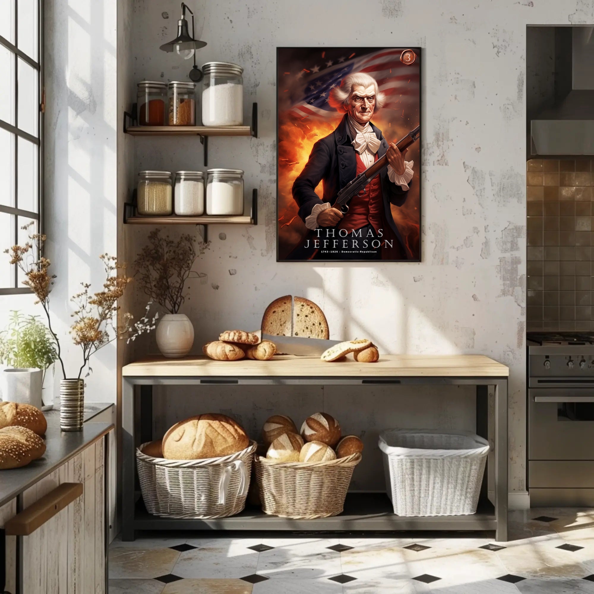 Thomas Jefferson: Democratic-Republican Legacy Poster