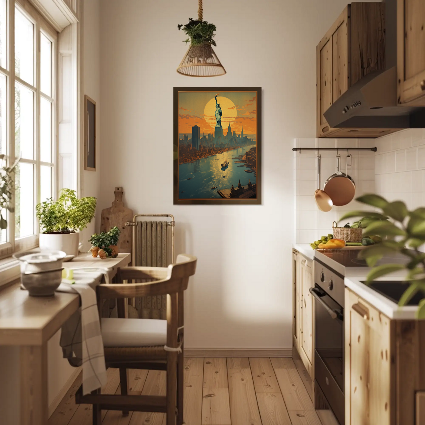Statue of Liberty at Sunset Poster