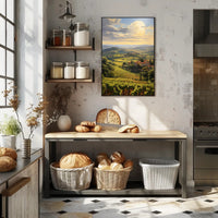 Tuscan Vineyard Landscape Poster