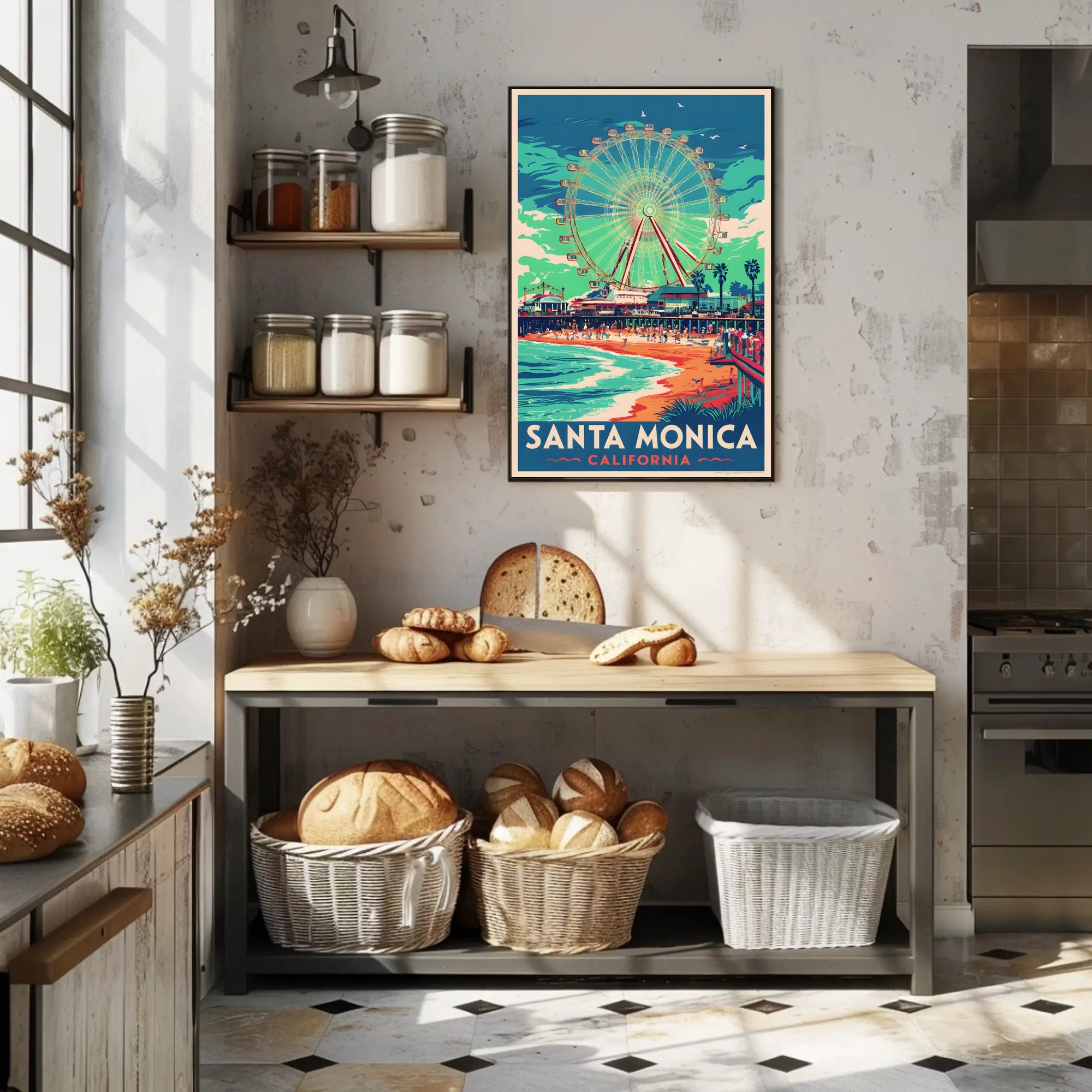 Santa Monica Vibes Poster