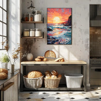 Vibrant Coastal Sunset Poster