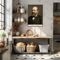 James A. Garfield Presidential Historical Poster