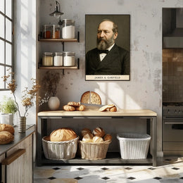 James A. Garfield Presidential Historical Poster