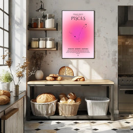 Pisces Constellation Poster: Mystical Zodiac Art Print PosterGoat