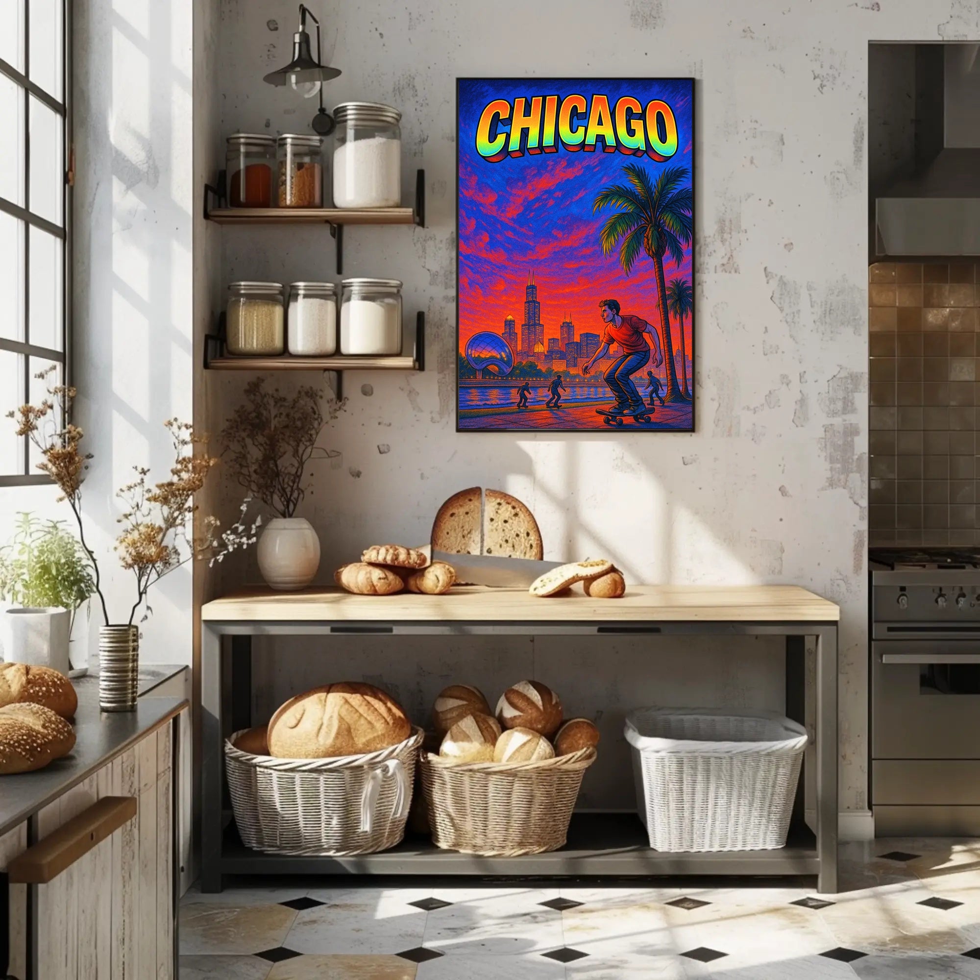 Chicago Vibes Poster PosterGoat