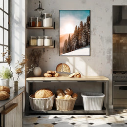 Serene Winter Landscape Print - National Park Poster