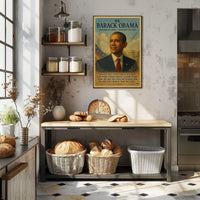 Barack Obama Presidency Inspirational Patriotic Poster
