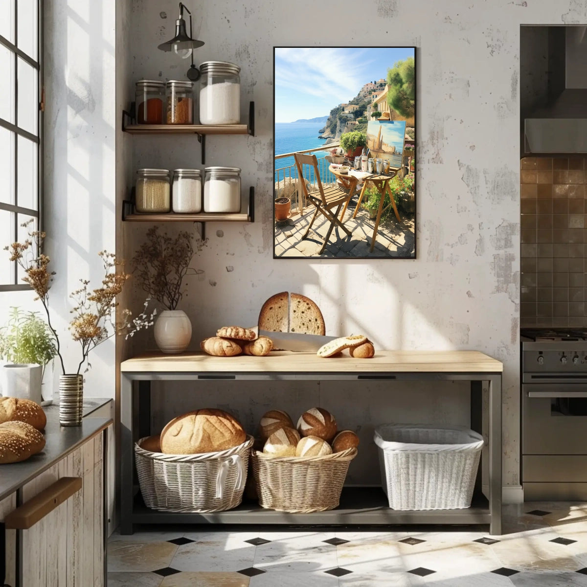 Serene Mediterranean Artists’ Retreat Travel Poster