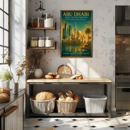 Abu Dhabi Wonders Tradition Meets Modernity Travel Poster