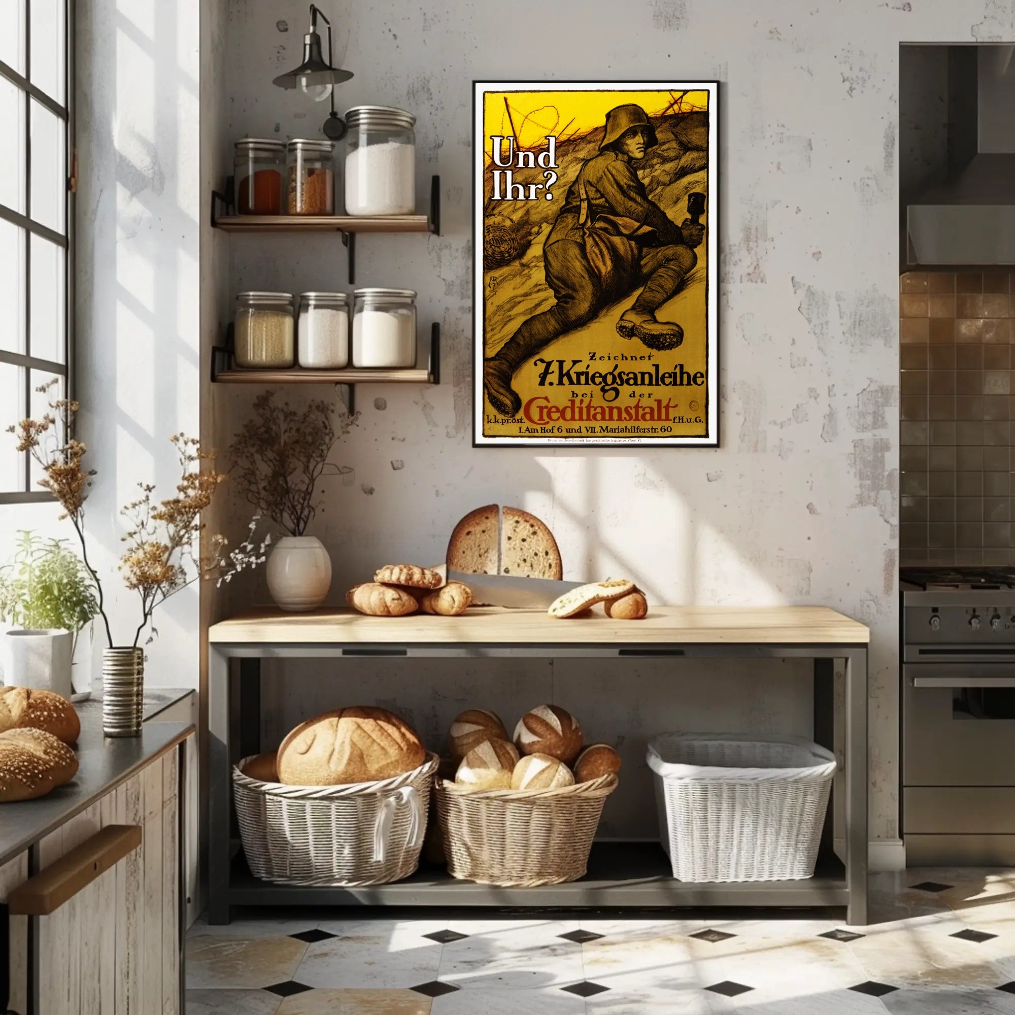 Patriotic War Bond Propaganda Poster for National Support