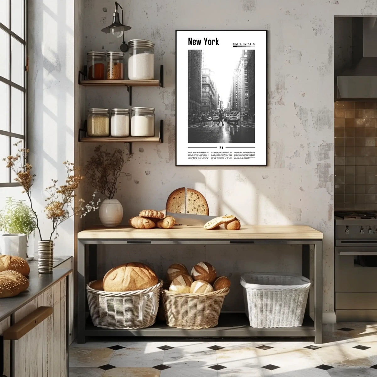 New York City Urban Architecture Poster Modern Wall Art