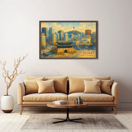 Seoul Cityscape Poster