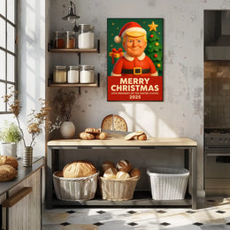 Santa Claus 2025 Presidential Christmas Political Poster