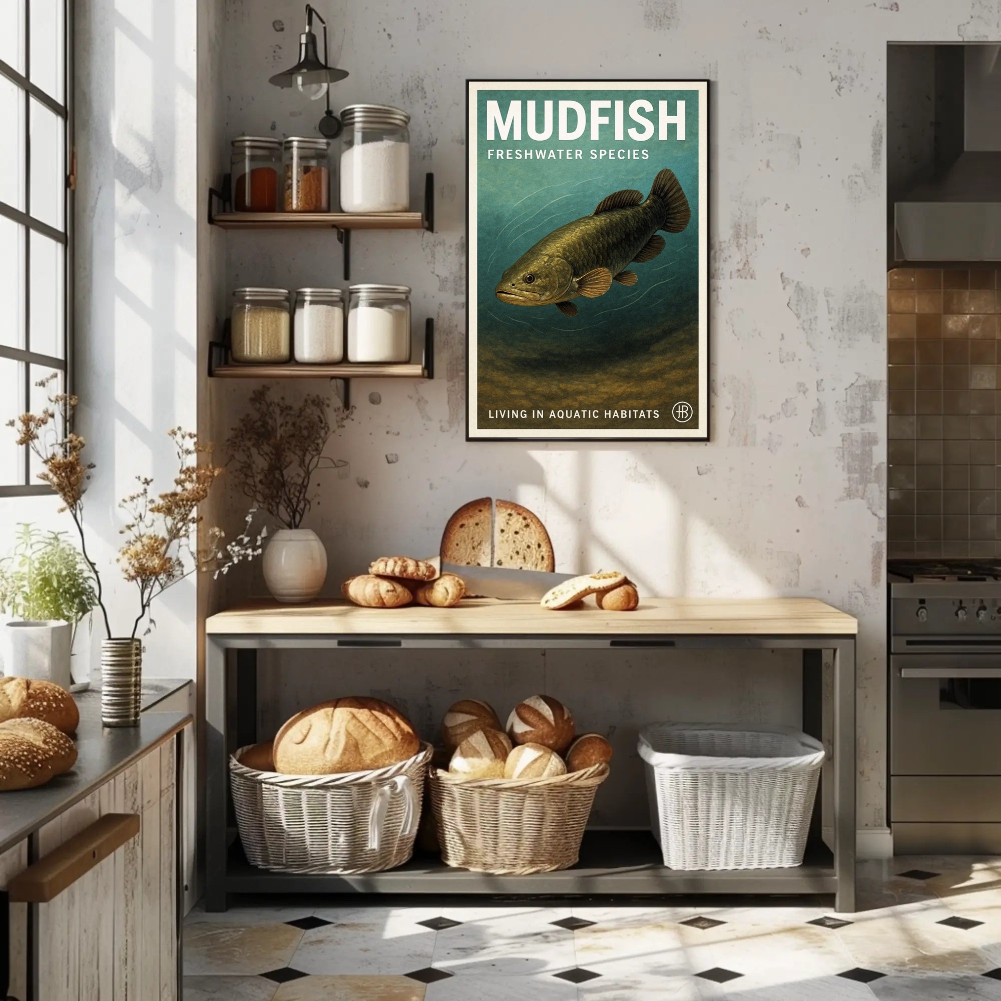 Mudfish Freshwater Species Poster PosterGoat