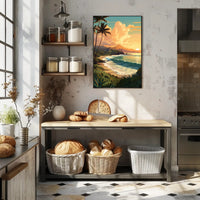 Tropical Sunset Serenity Poster