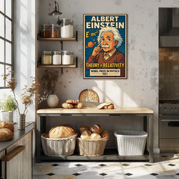 Einstein Relativity Vintage Decor Poster