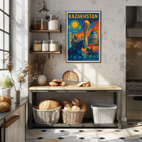 Kazakhstan Heritage Poster