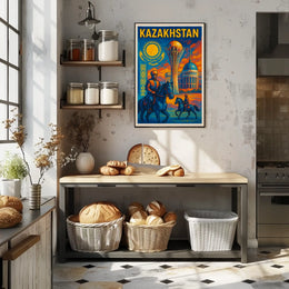 Kazakhstan Heritage Poster