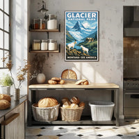 Glacier National Park See America Poster PosterGoat