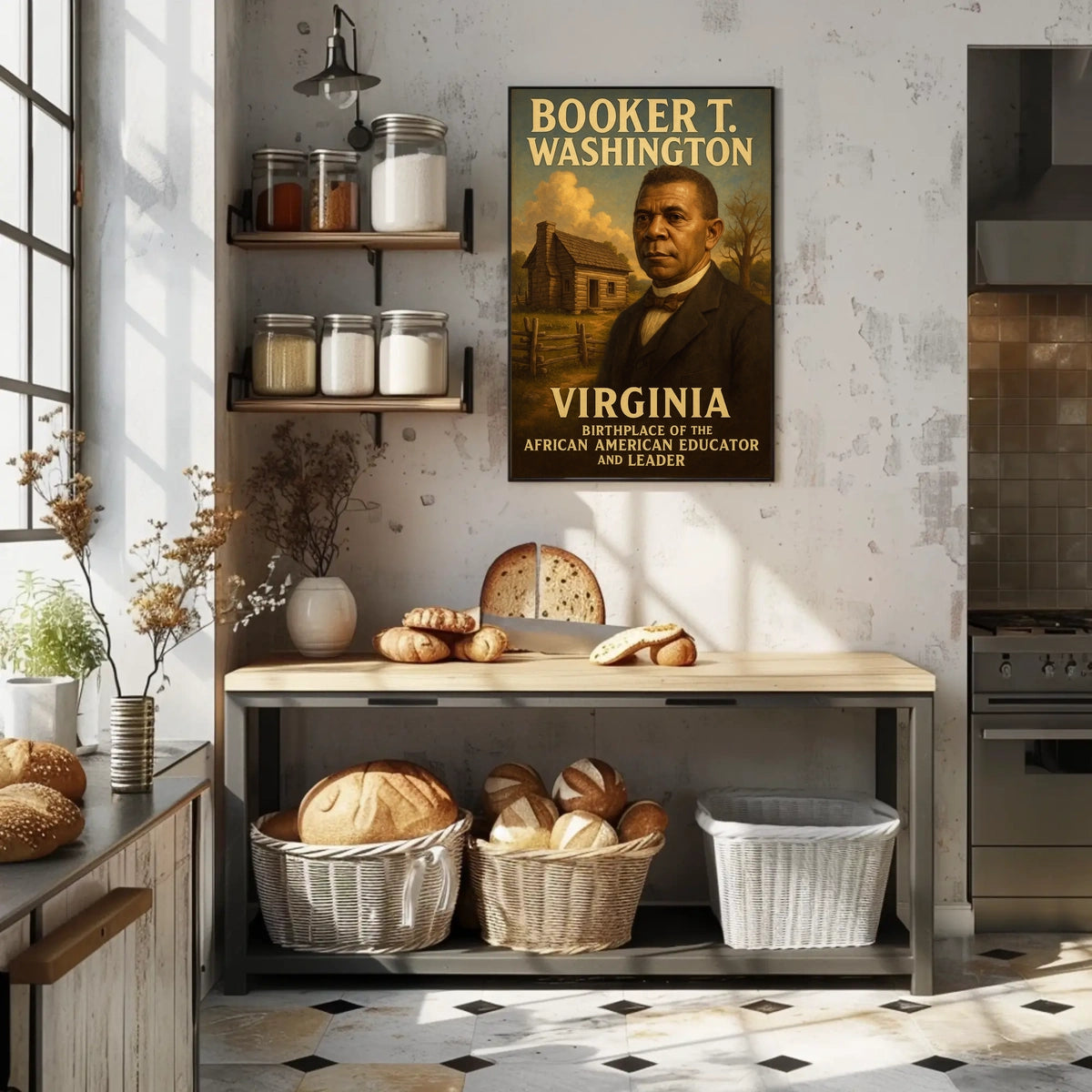Booker T Washington Educator Heritage Collector Poster