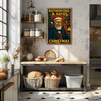 Rutherford B. Hayes Christmas Poster