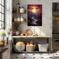 Enchanted Sunset Landscape Poster