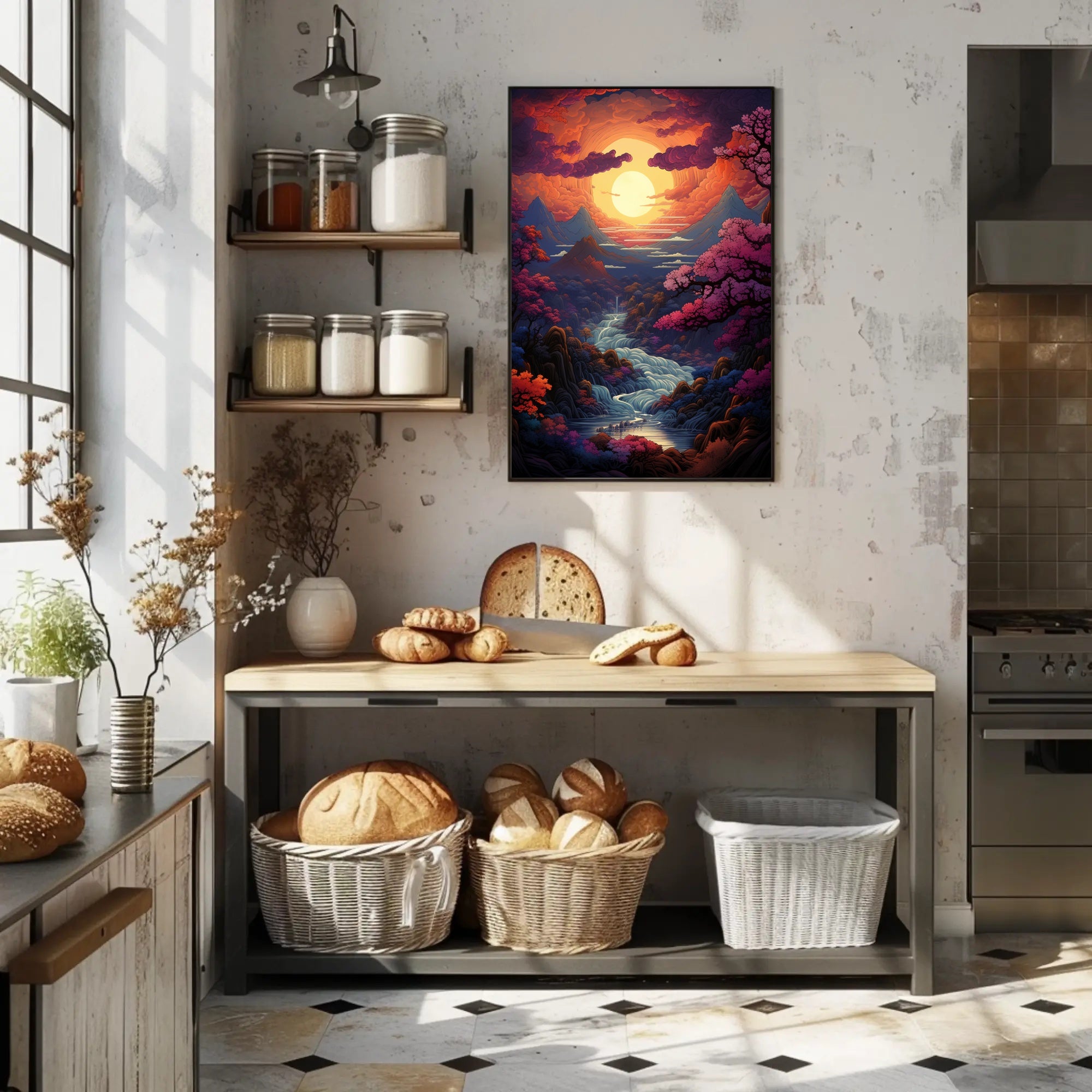 Enchanted Sunset Landscape Poster