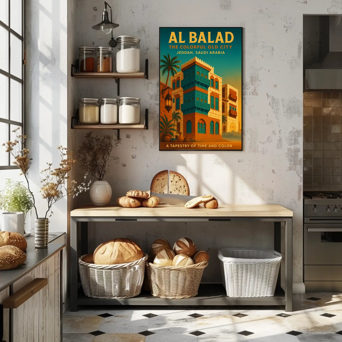 Al Balad The Colorful Old City Poster