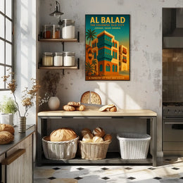 Al Balad The Colorful Old City Poster