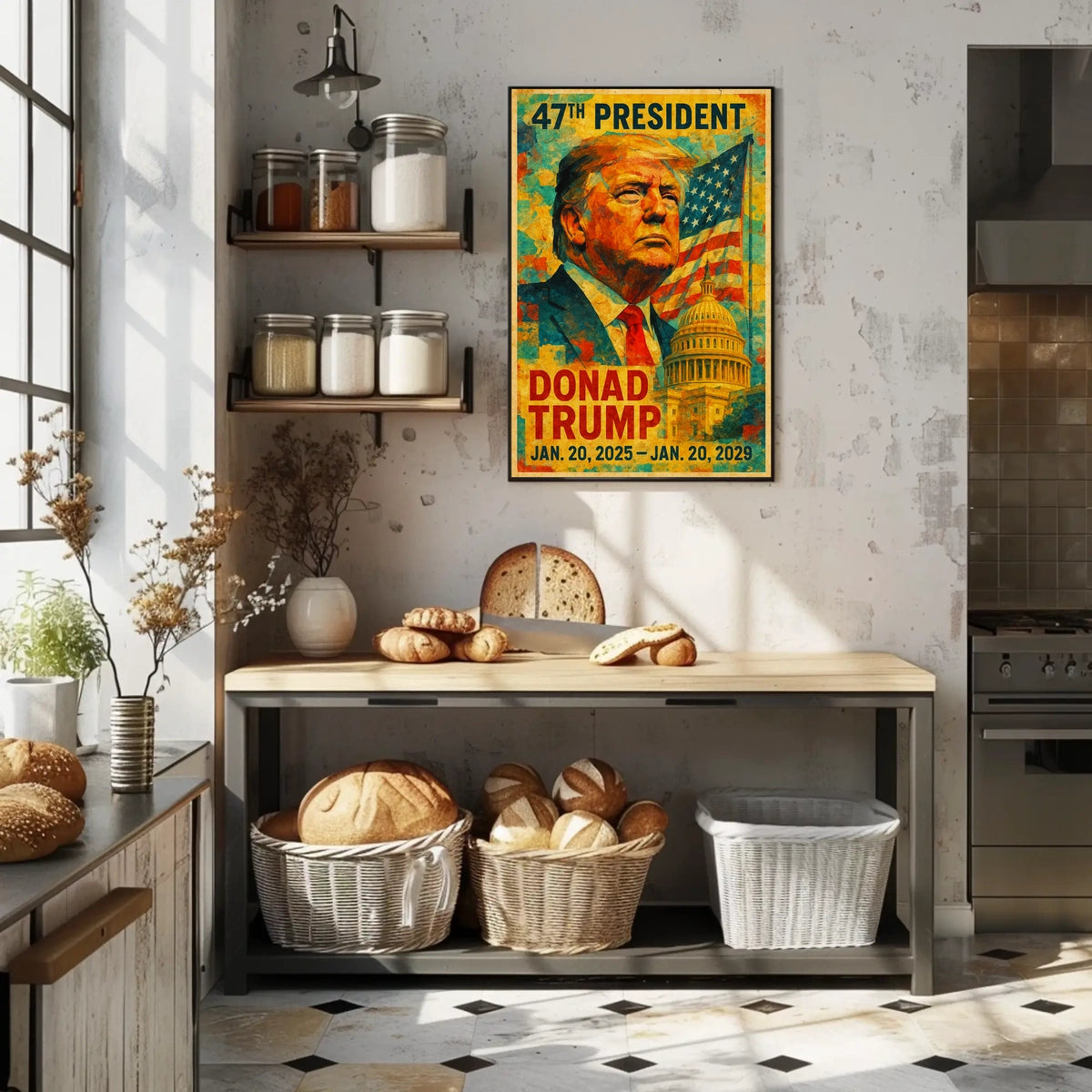 Donald Trump Bold Patriotism Pop Art Poster