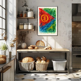 Eritrean Flag Watercolor Art Poster