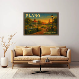 Heart of the Prairie Travel Poster Art Print