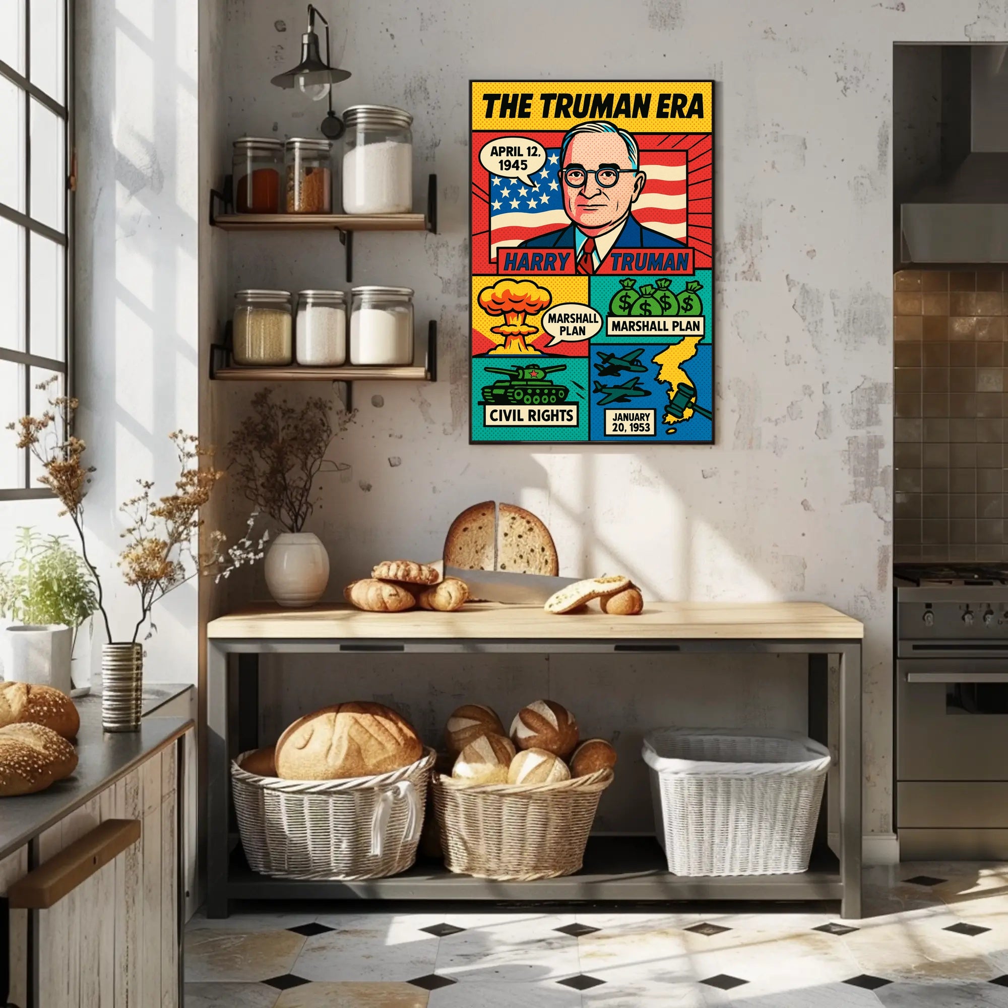 Harry Truman 33rd President Poster PosterGoat