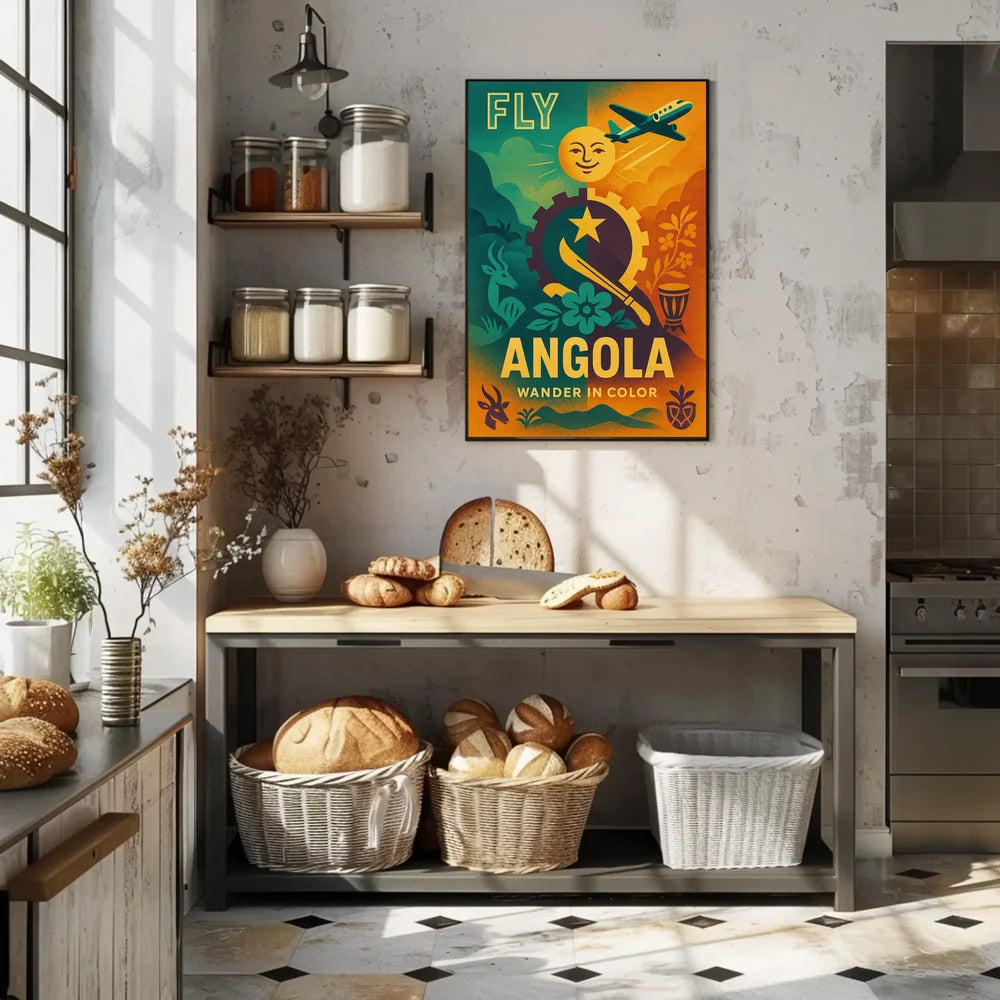 Explore Angola's Vibrancy and Culture with Travel Poster PosterGoat