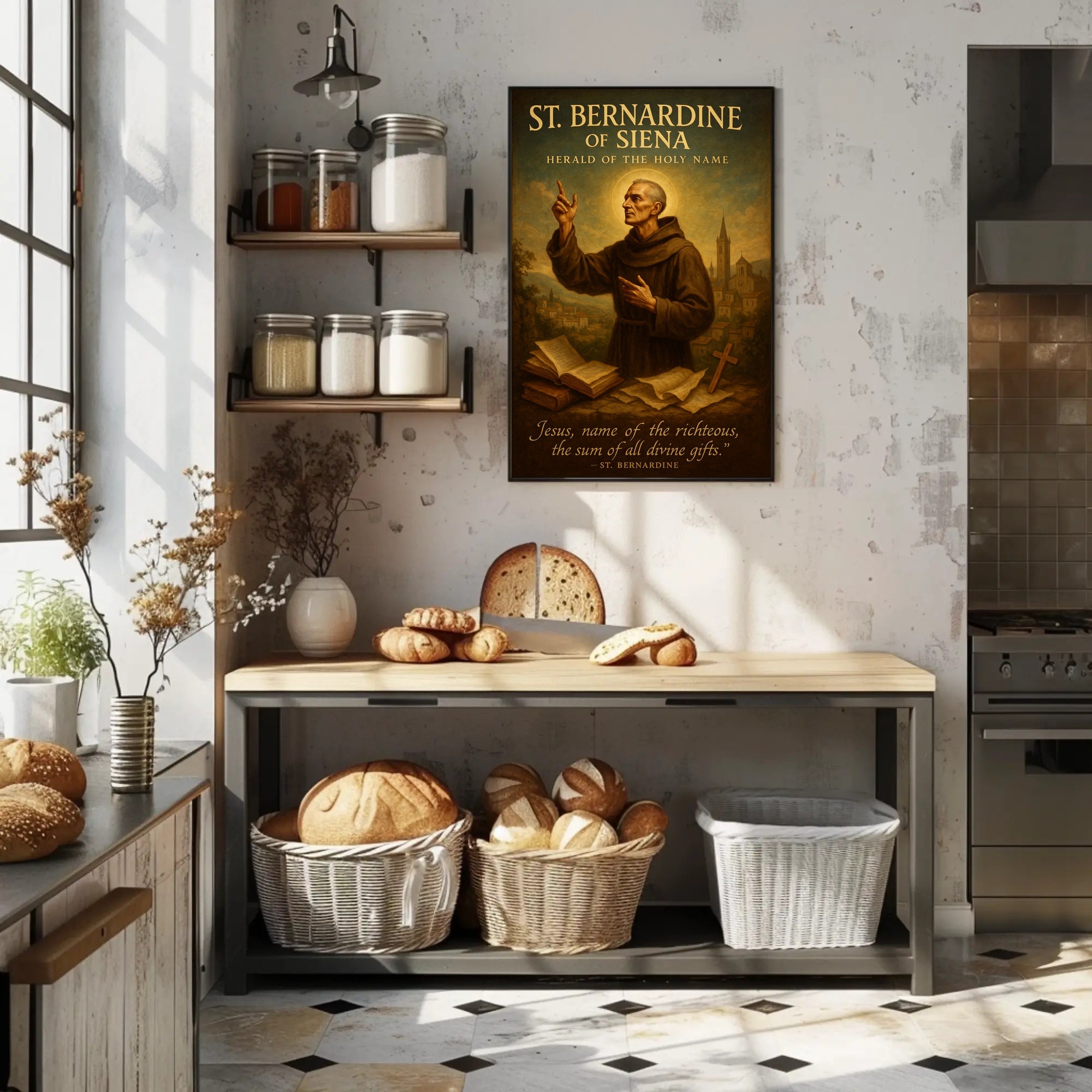 St. Bernardine of Siena Poster PosterGoat