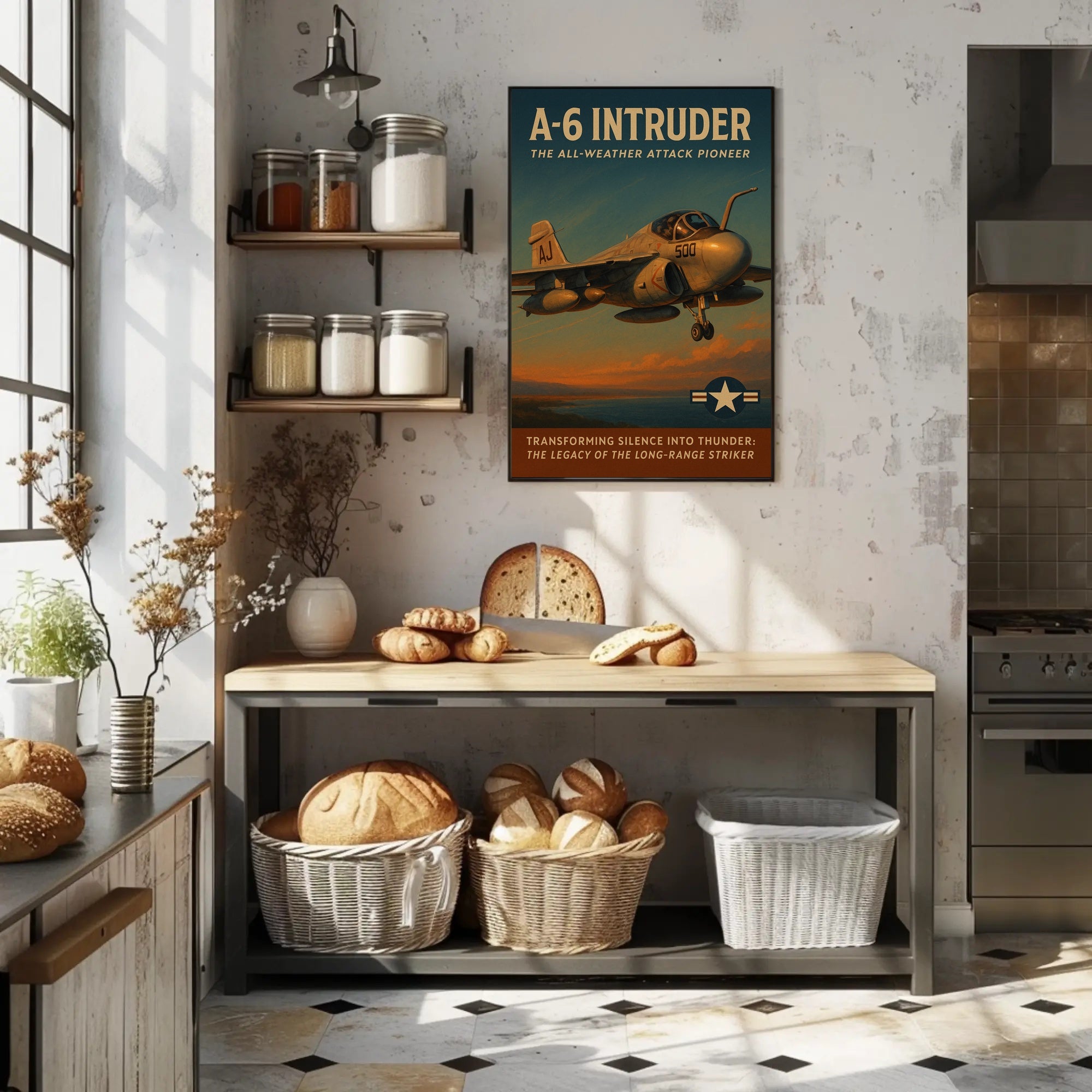 A-6 Intruder Vintage Military Recruitment Poster