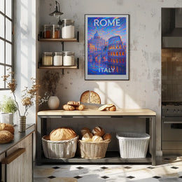 Rome, Italy A Vibrant Dreamscape Poster