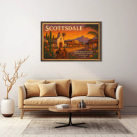 Southwestern Charm Scottsdale Travel Poster