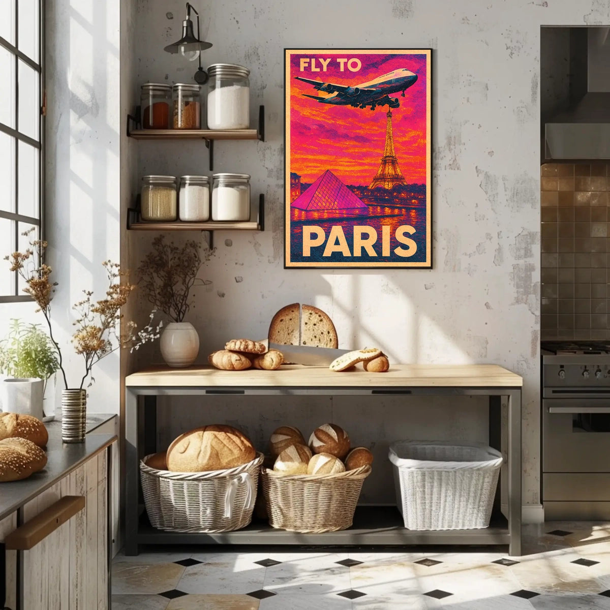 Fly To Paris Poster