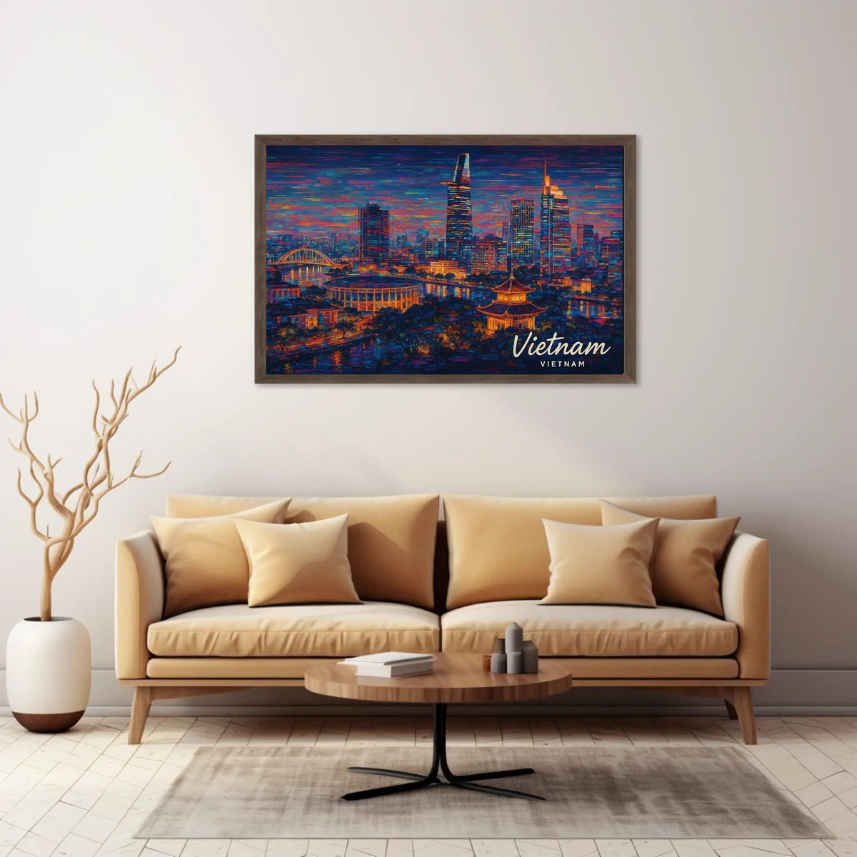 Vietnam Skyline Poster