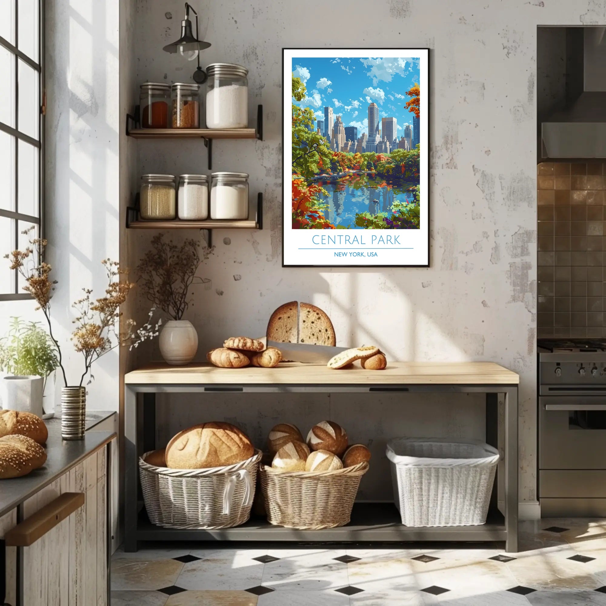 Central Park in Autumn Poster