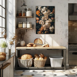 Floral And Fungal Harmony Wall Art Print