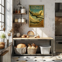 Legendary WWII Boeing C-108 Aviation Poster Art